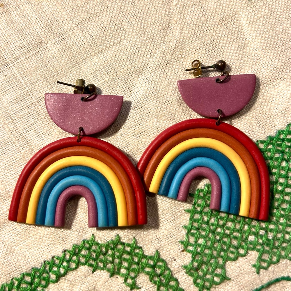 Colorful Rainbow Earrings
